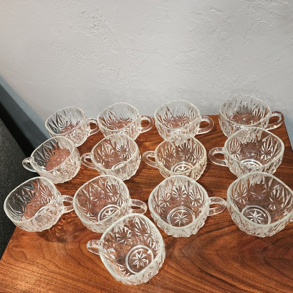 Vintage Hazel Atlas Williamsport Clear Punch Cups - Picture 7 of 9